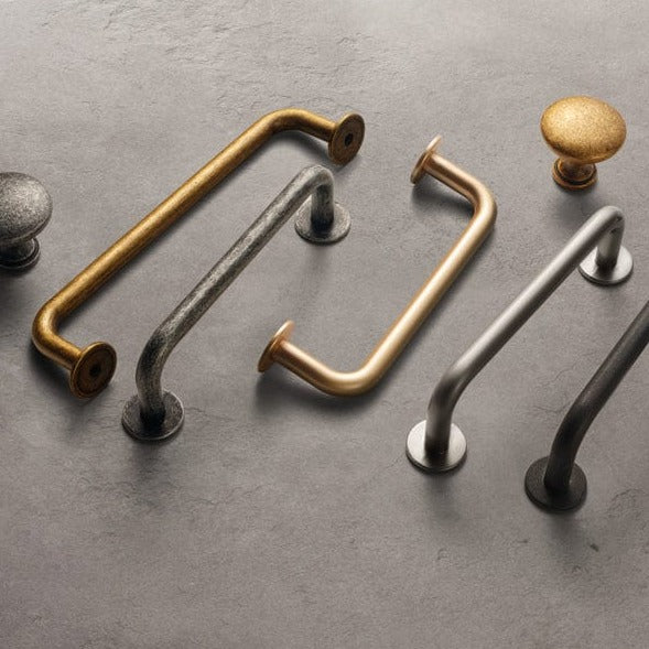 Antique Brass Cabinet Bar Pulls Zinc Alloy Furniture Handles 6 Pack