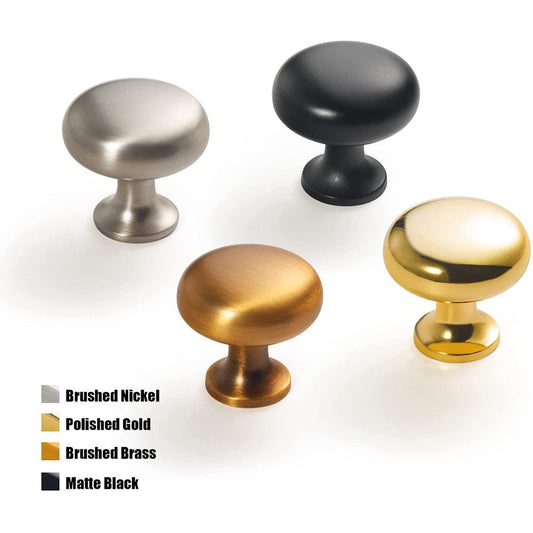 Multi-colored Classic Dresser Knob Modern Minimalist Round Cabinet Knobs 6 Pack