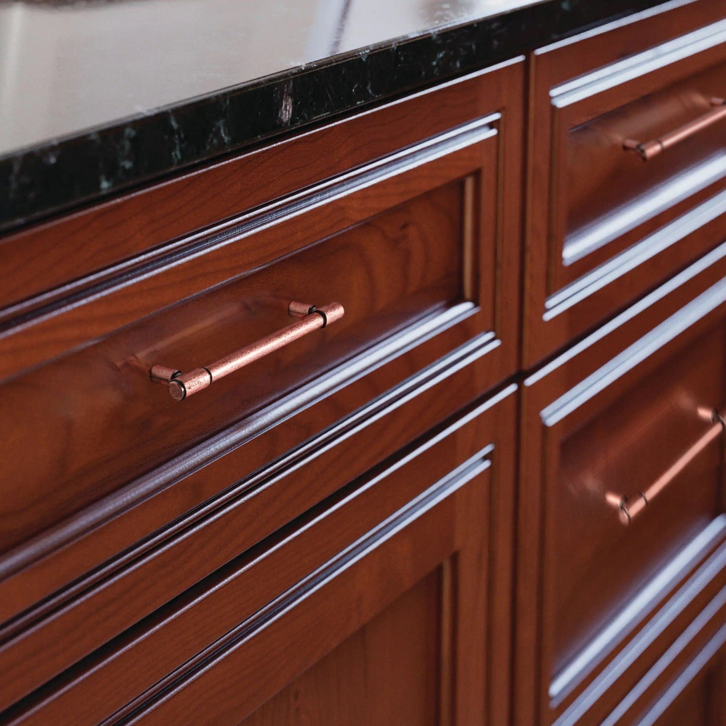 Retro Bar Handle for Dresser Cupboard Vintage Bronze Ancient Pull 6 Pack