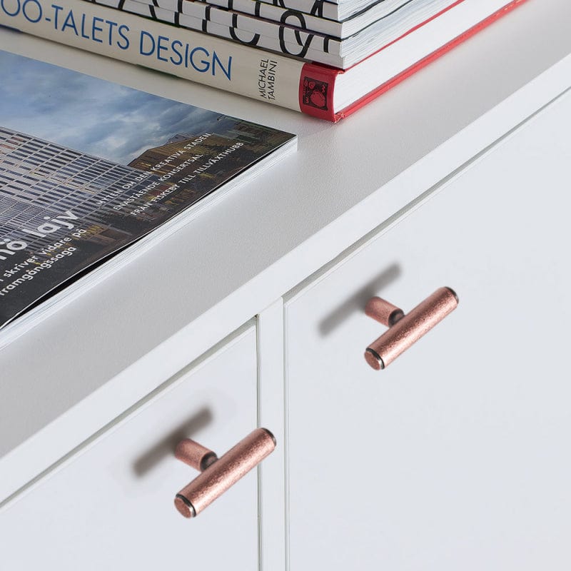 Retro Bar Handle for Dresser Cupboard Vintage Bronze Ancient Pull 6 Pack