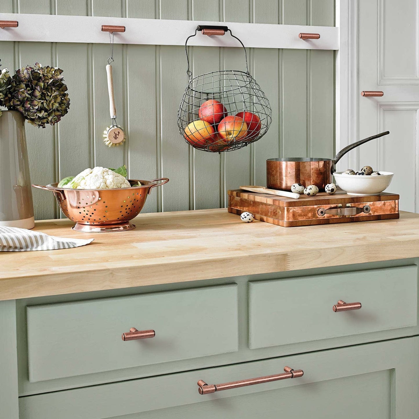 Retro Bar Handle for Dresser Cupboard Vintage Bronze Ancient Pull 6 Pack