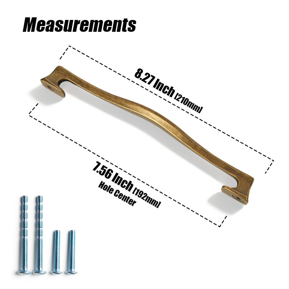 Traditional Vintage Retro Brass Cabinet Handles Affordable Luxury Cabinet Pulls 6 Pack