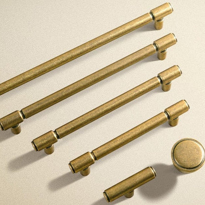 Retro Bar Handle for Dresser Cupboard Vintage Bronze Ancient Pull 6 Pack