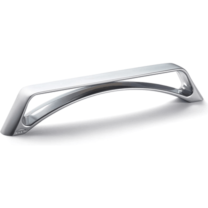 Matte Chrome Unique Hollow Design Cabinet Pulls 6 Pack