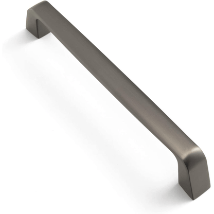 Matte Gray Wide Cabinet Pulls Elegant Kitchen Hardware 10 Pack