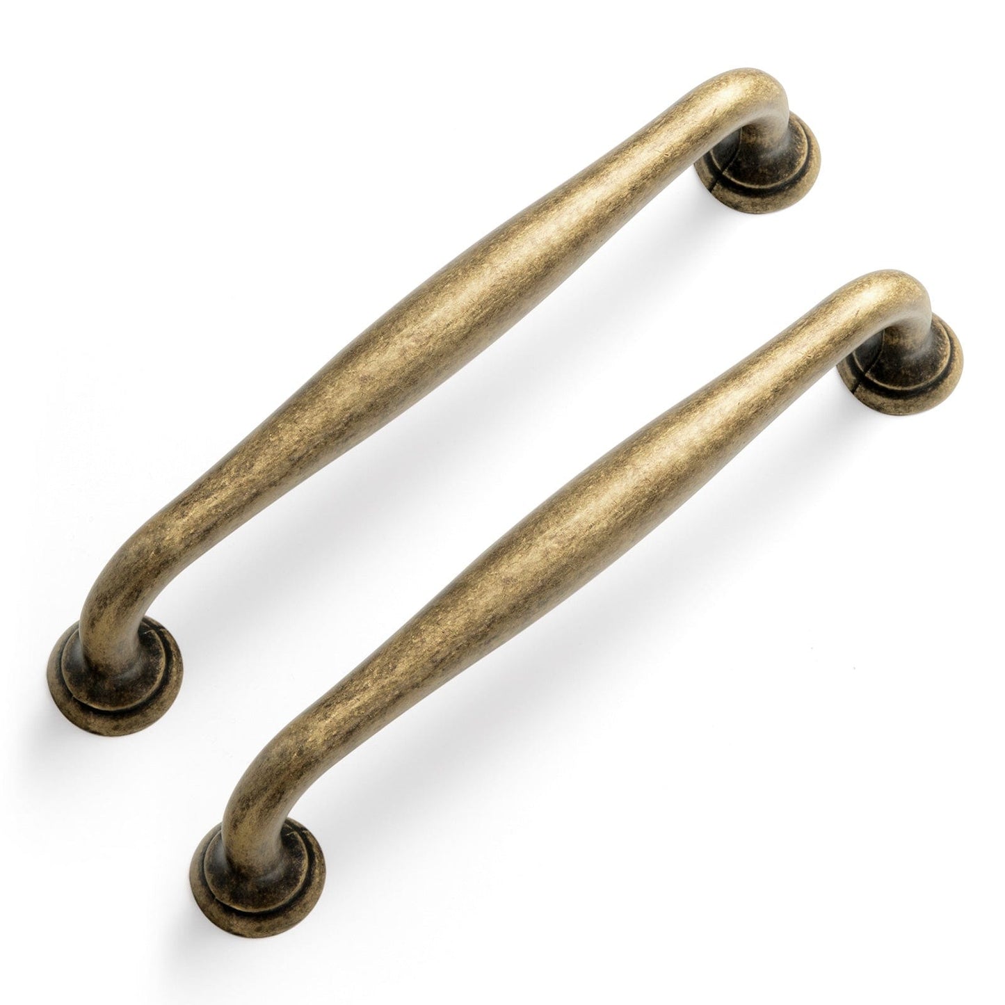 Antique Brass Cabinet Pulls Solid Drawer Handles for Kitchen