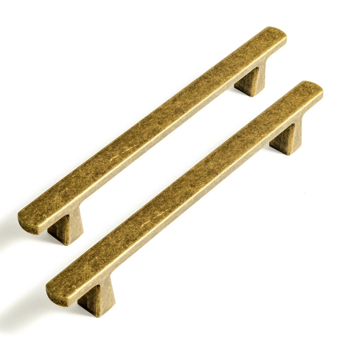 Retro Brass Long Cabinet Handles Luxury Cabinet Pull Hardware for Kitchen 6 Pack