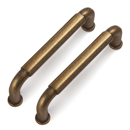 Antique Brass Cabinet Pulls Vintage Copper Drawer Knobs