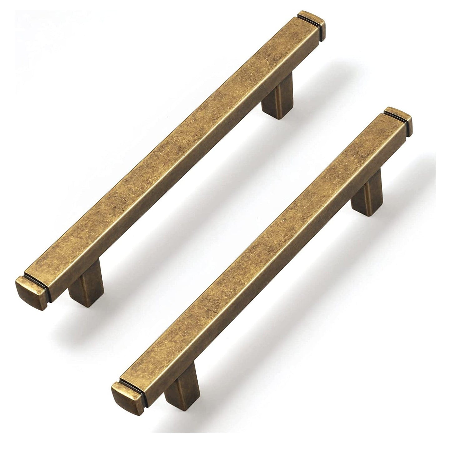 Vintage Brass Drawer Handles Retro Straight Bar Pull Solid Cabinet Pulls