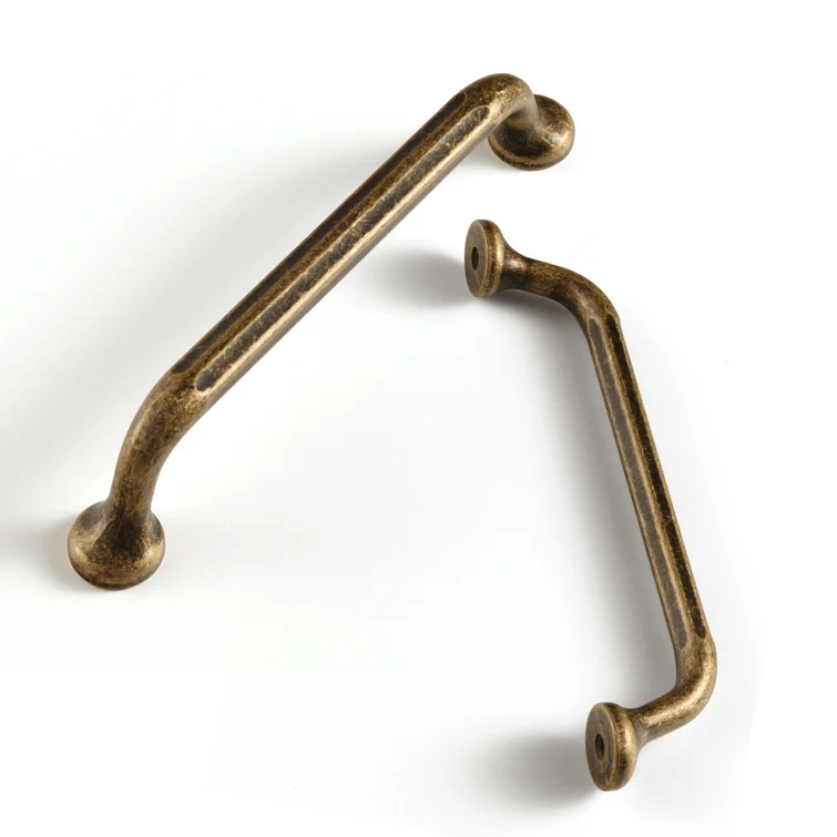 Retro Brass Cabinet Pulls Classic Vintage Wardrobe Pulls 6 Pack