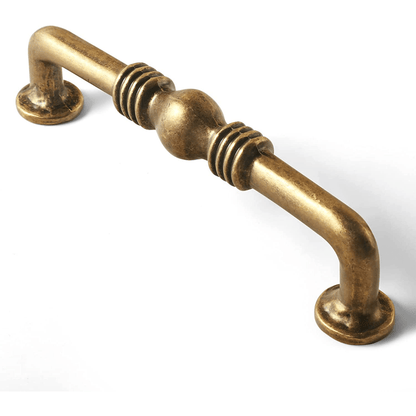 Colonial Style Antique Brass Drawer Pulls Antique Bronze Cabinet Bar Pulls 6 Pack