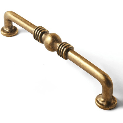 Colonial Style Antique Brass Drawer Pulls Antique Bronze Cabinet Bar Pulls 6 Pack