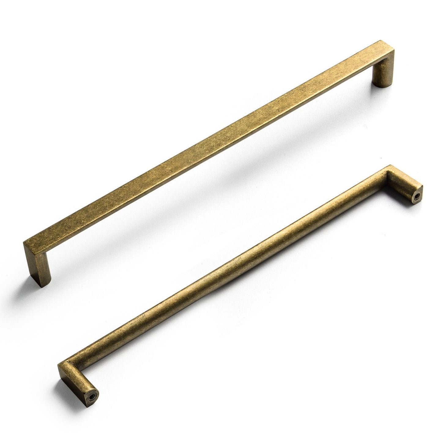 Long Cabinet Bar Pulls Antique Vintage Brass Solid Drawer Handles 6 Pack