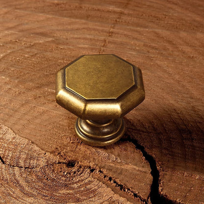 Antique Brass Cabinet Pulls Vintage Copper Drawer Knobs