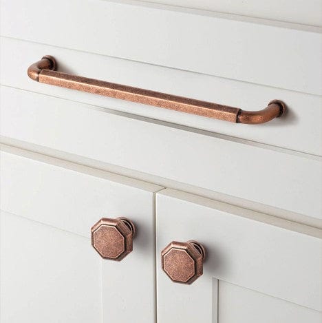 Antique Brass Cabinet Pulls Vintage Copper Drawer Knobs