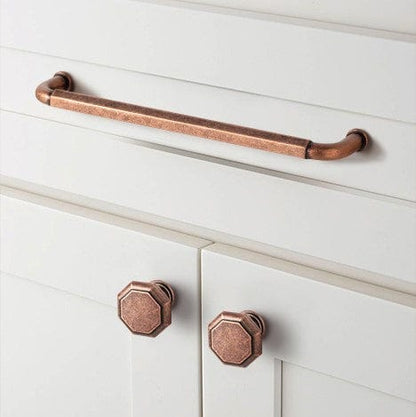Antique Brass Cabinet Pulls Vintage Copper Drawer Knobs