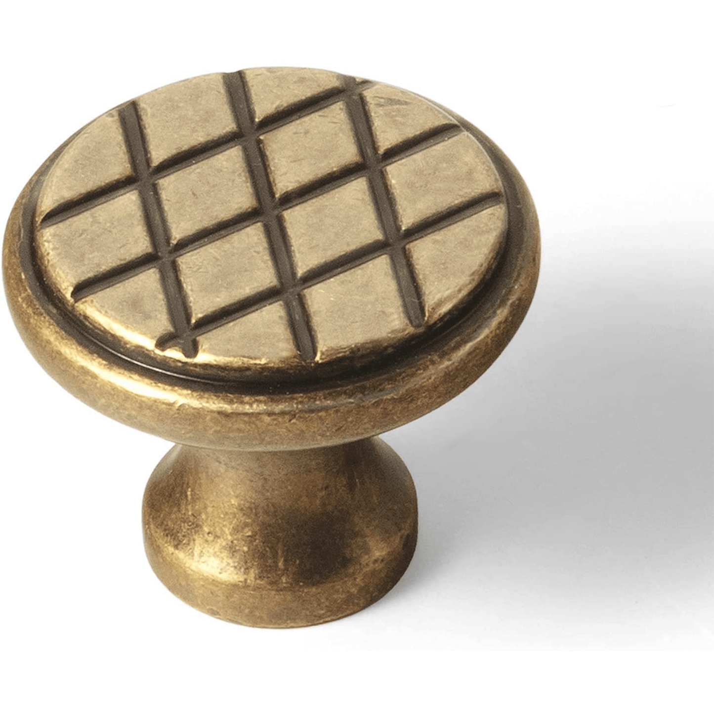 Antique Brass Cabinet Knob Retro Octagon Drawer Bar Pulls 6 Pack