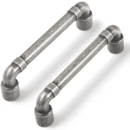 Industrial Retro Style Straight Tube Pull Vintage Solid Cabinet Pulls Drawer Handles 6 Pack