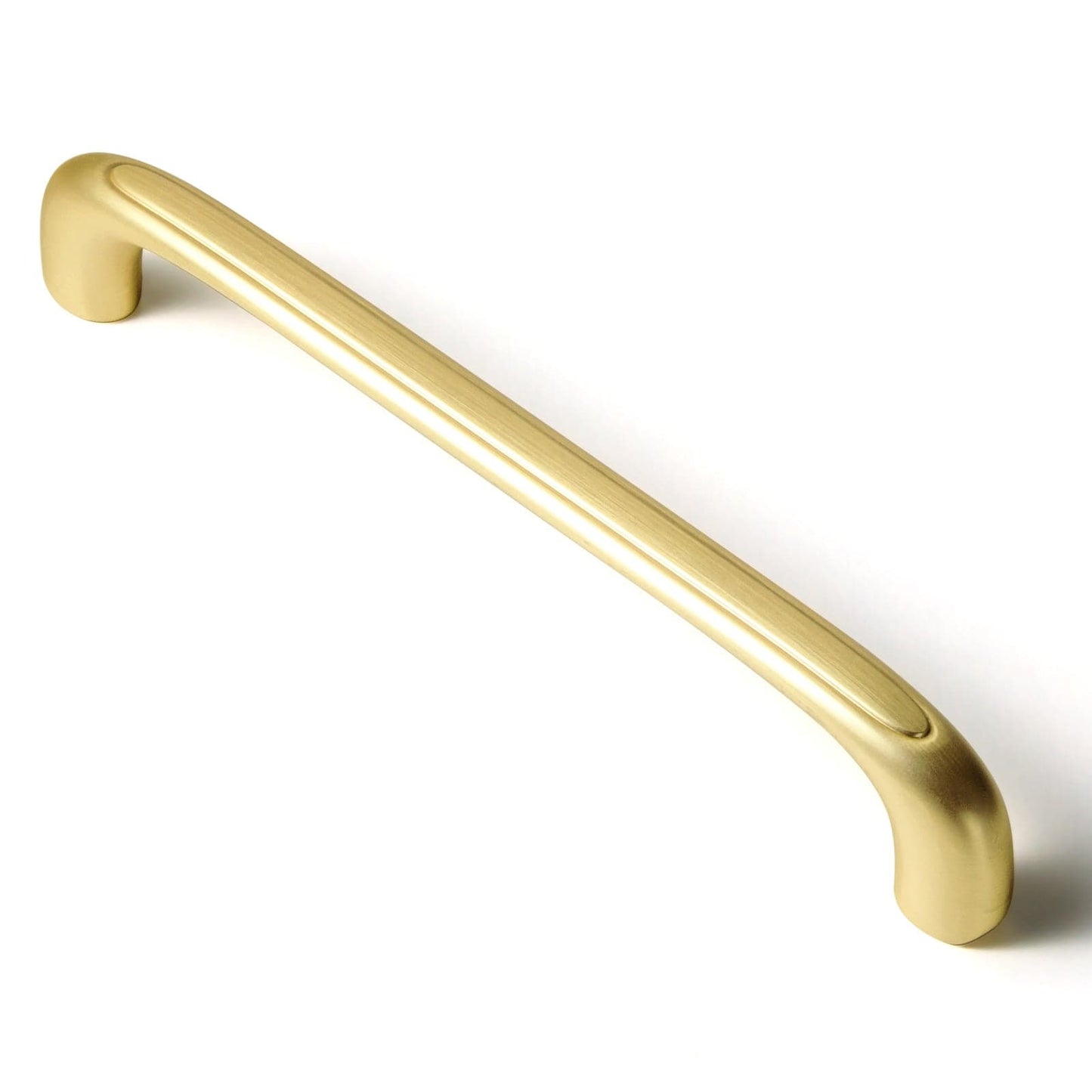 Elegant Antique and Brushed Brass Bar Pull Cabinet Handles with Unique Design 6 Pack