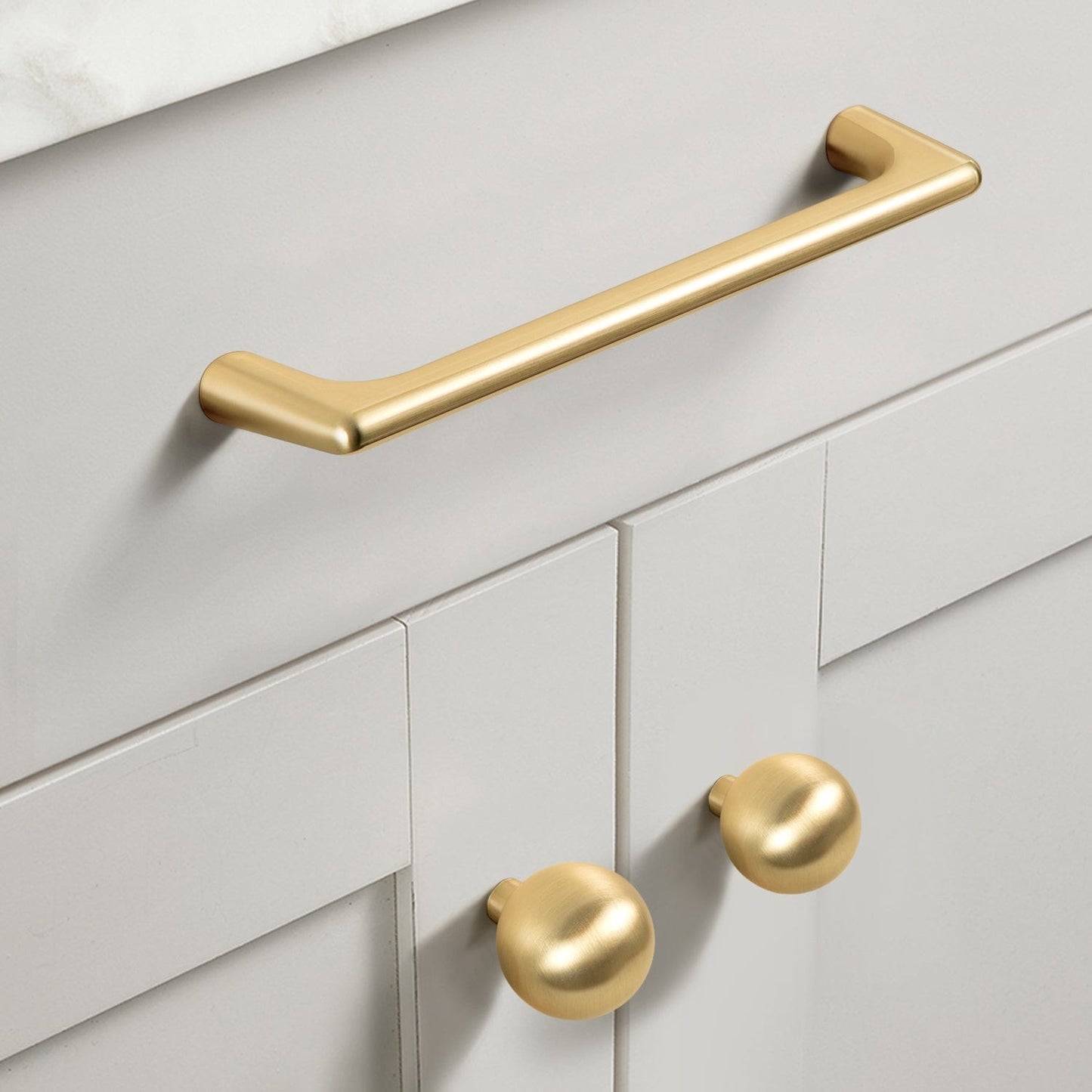 Modern Cabinet Pull Luxurious Drawer Wardrobe Pulls Kitchen 6 Pack