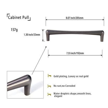 Modern Minimalist Style Drawer Pulls Affordable Luxury Cabinet Pulls 6 Pack