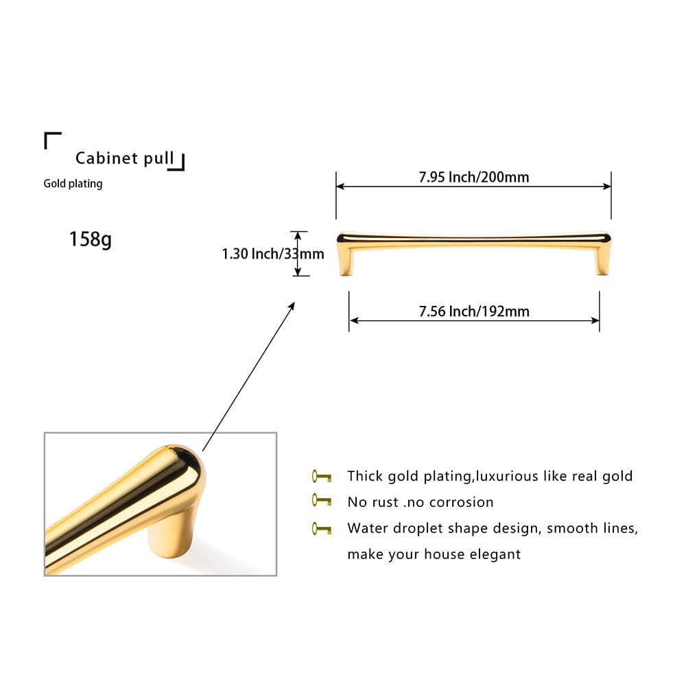 Modern Minimalist Style Drawer Pulls Affordable Luxury Cabinet Pulls 6 Pack