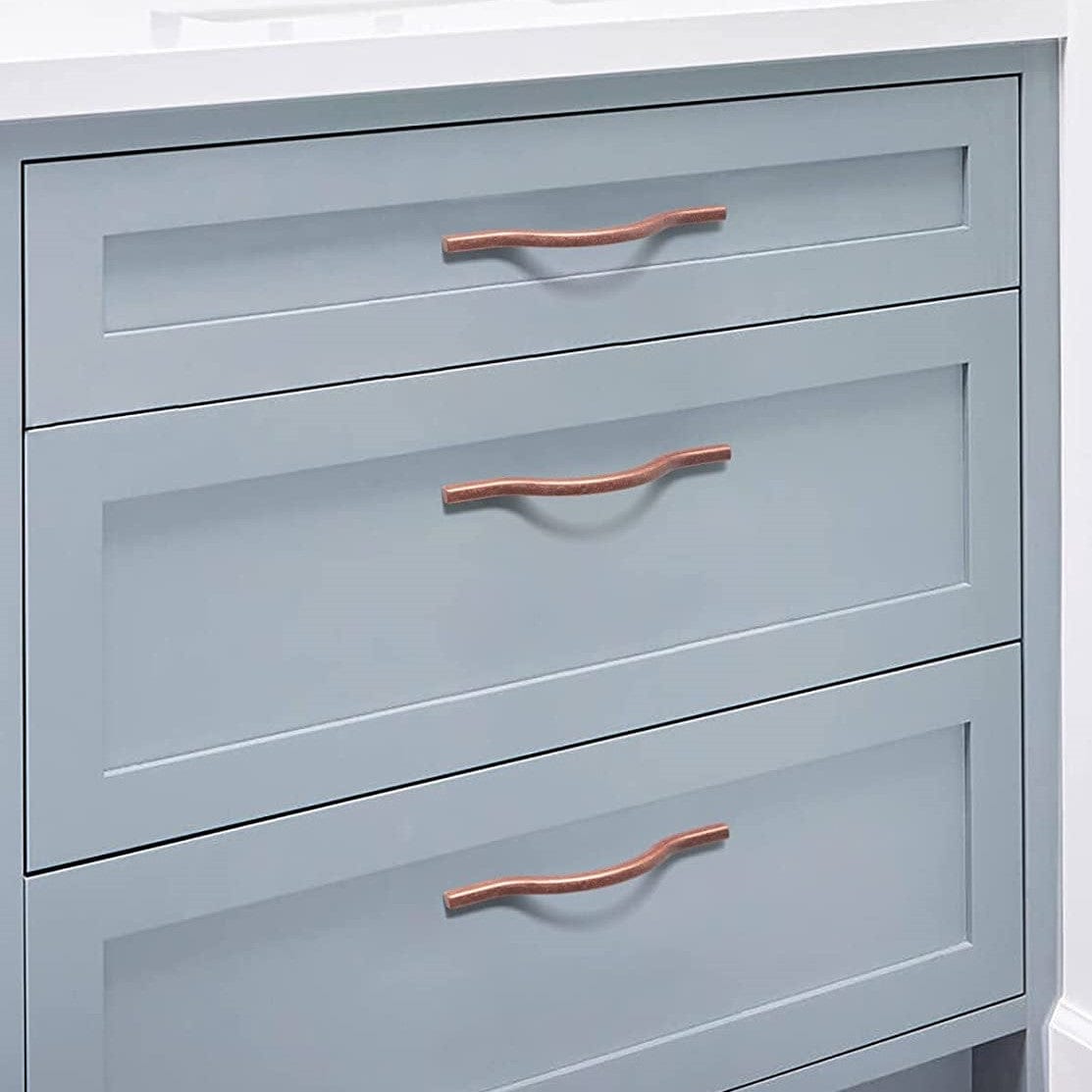 Modern Wardrobe Cabinet Pulls Luxurious Drawer Pull Dual Mount 6 Pack