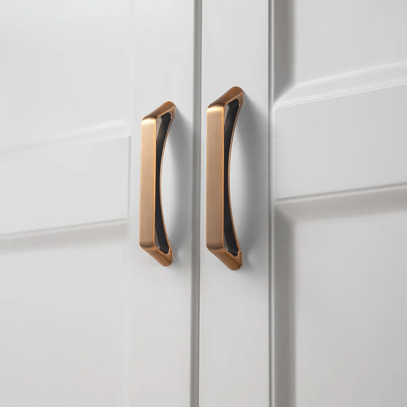 No-fingerprint Wardrobe Pulls Modern Unique Hollow Knobs Cabinet Pulls 6 Pack