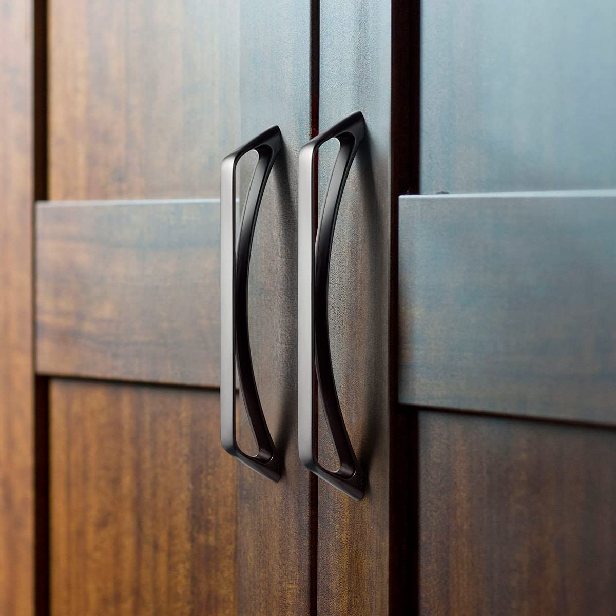 No-fingerprint Wardrobe Pulls Modern Unique Hollow Knobs Cabinet Pulls 6 Pack