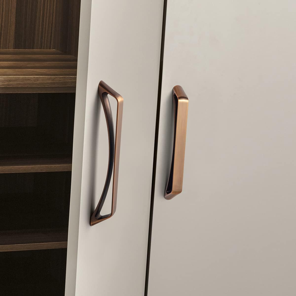 No-fingerprint Wardrobe Pulls Modern Unique Hollow Knobs Cabinet Pulls 6 Pack