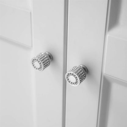 Rhinestone Drawer Knob Luxurious Cabinet Knob Imitation Diamond Wardrobe Door knobs 6 Pack