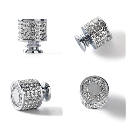 Rhinestone Drawer Knob Luxurious Cabinet Knob Imitation Diamond Wardrobe Door knobs 6 Pack