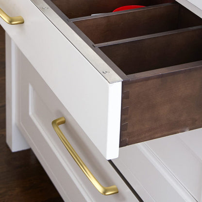 Vintage Brass Cabinet Bar Pulls Classic Hardware for Antique Cabinets 6 Pack