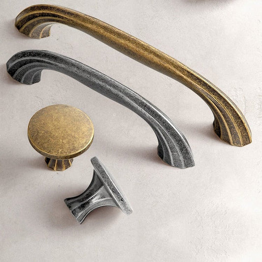 Vintage Drawer Pulls Curved Bar Pull Antique Drawer Knobs 6 Pack