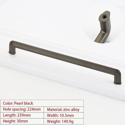 Stripes Kitchen Cabinet Handles Brushed Wardrobe Drawer Pulls